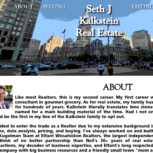 Screenshot of the SJK Real Estate project.